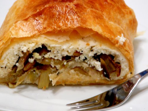 Strudel de alcachofas