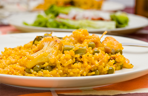 Arroz y verduras