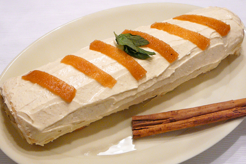 Brazo de gitano de mascarpone y membrillo