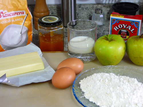 Ingredientes bizcocho de manzana