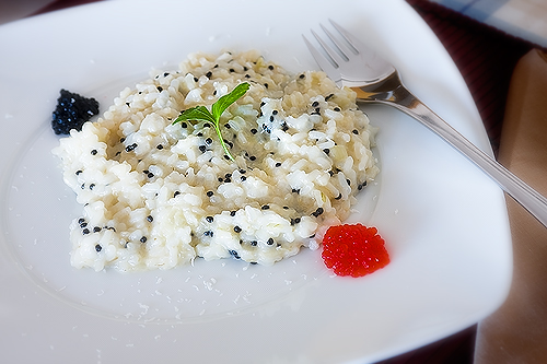 Risotto con caviar