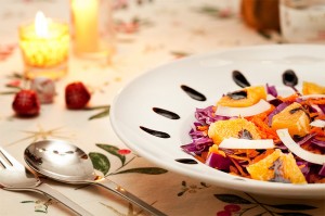 Ensalada de lombarda y naranja